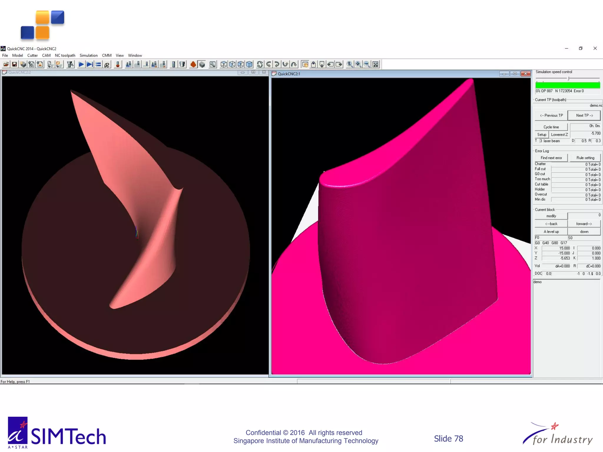 Confidential © 2016 All rights reserved
Singapore Institute of Manufacturing Technology Slide 78
 