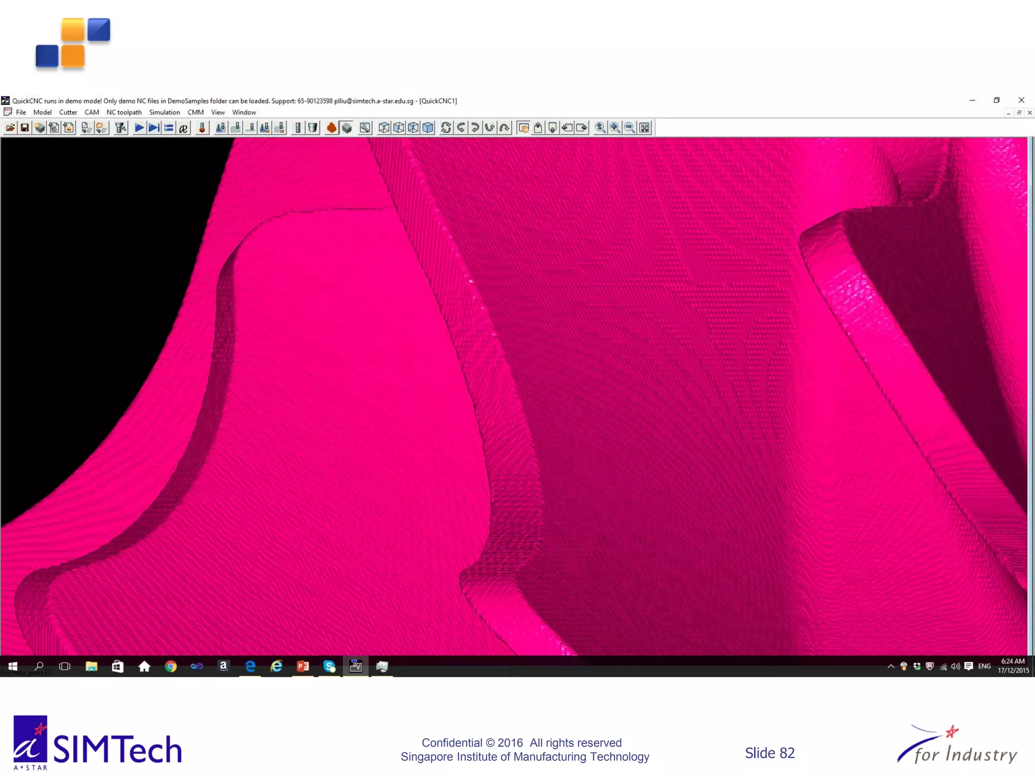 Confidential © 2016 All rights reserved
Singapore Institute of Manufacturing Technology Slide 82
 