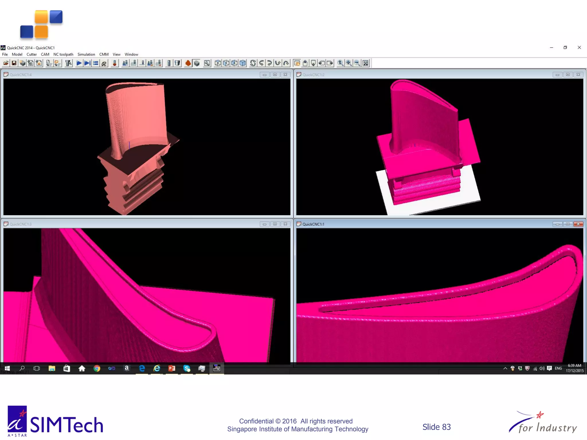 Confidential © 2016 All rights reserved
Singapore Institute of Manufacturing Technology Slide 83
 