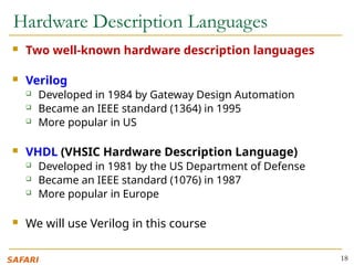 Hardware Description Language Code Digital Design and Computer architecture Lec5b | PPTX