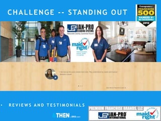 CHALLENGE -- STANDING OUT
• R E V I E W S A N D T E S T I M O N I A L S
LOGO HERE
 