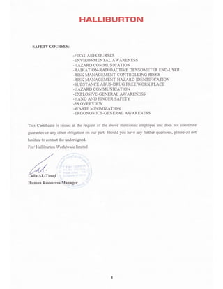 Halliburton Experience Certificate_B