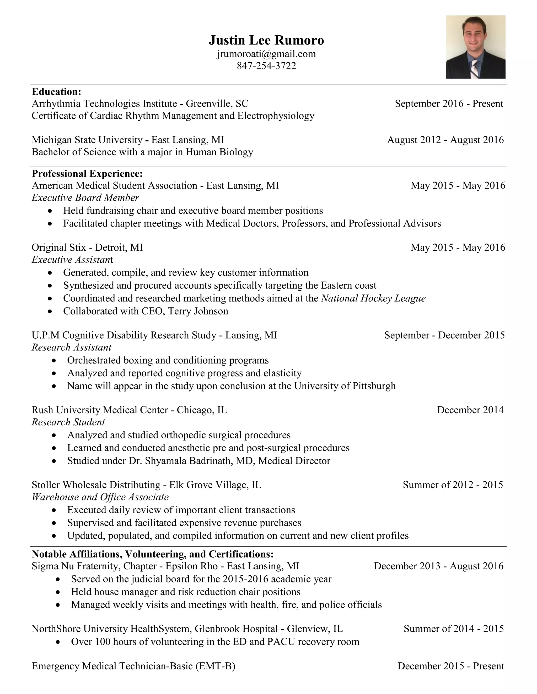 Justin Rumoro Resume (1) | PDF