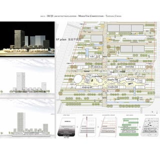 2012 - IROJE architects&planners - Mixed Use Competition - Taiyuan, China
 