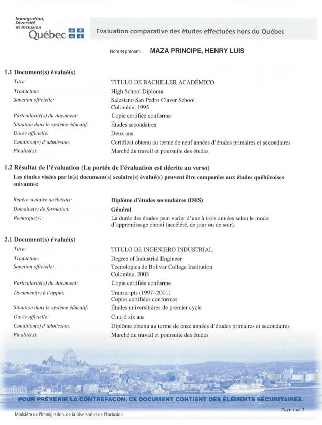 Www Immigration Quebec Gouv Qc Ca Evaluation Comparative Savoir Plus