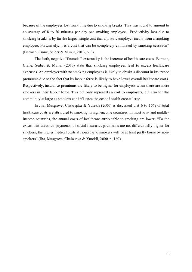 no smoking essay