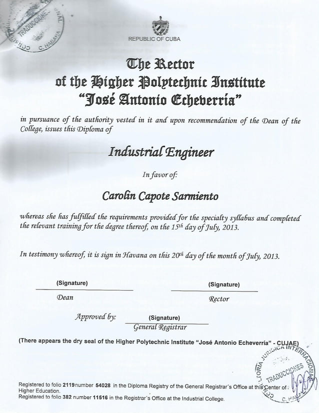 Bachelor´s degree Certificate | PDF