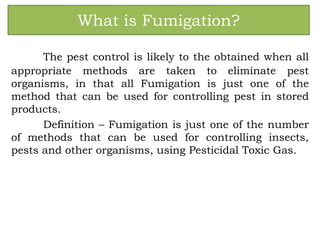 Fumigate meaning