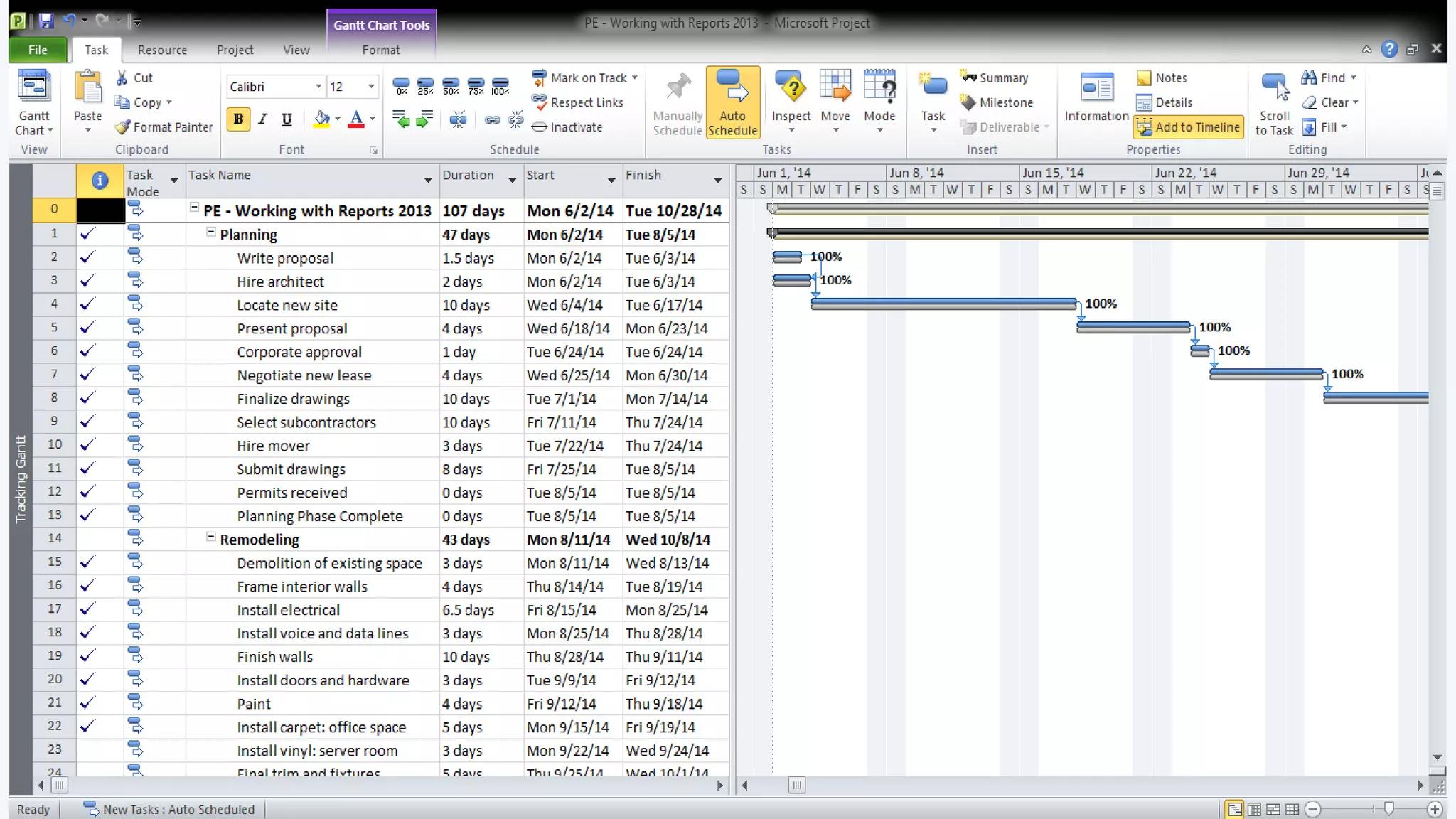 Navigating Project 2010 (OMT II)