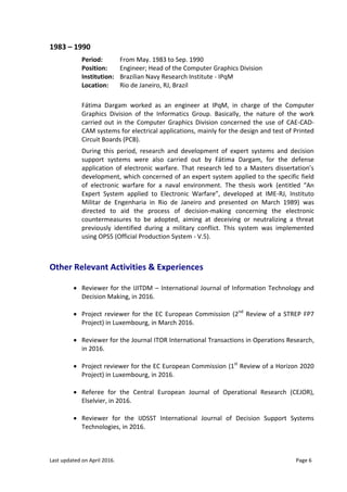 CV - Fatima Dargam - 18.04.2016