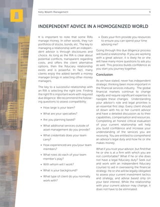 Kelly Weath Management_White Paper_Independent Advice_Moore