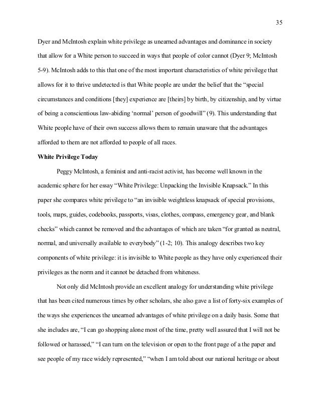 privilege essay