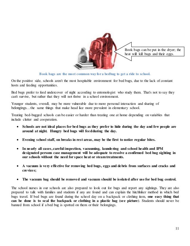 bed bug guide for schools with additional graphics for a5 format bed bug letter to parents