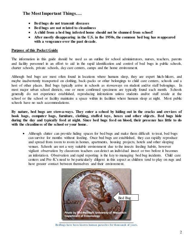 bed bug guide for schools with additional graphics for a5 format bed bug letter to parents