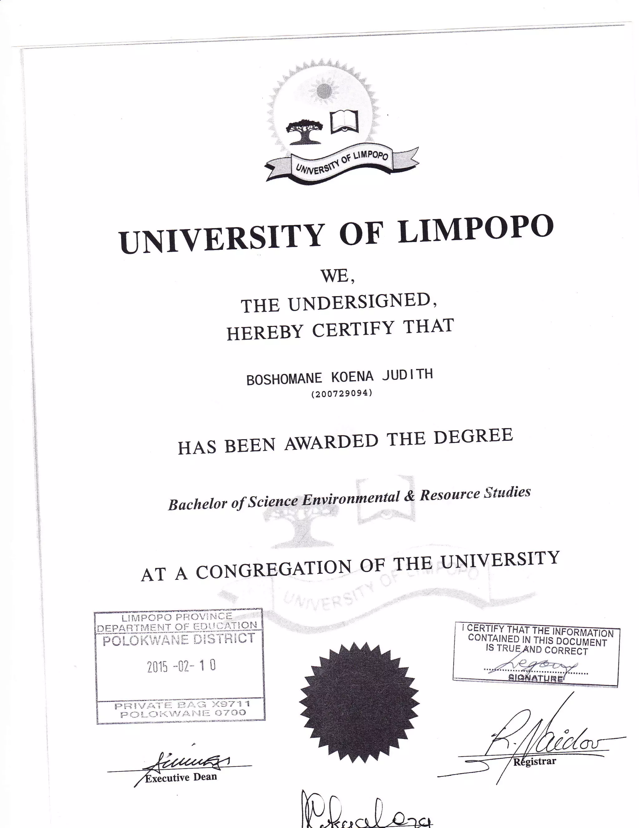 Degree cert PDF