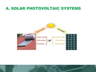A. SOLAR PHOTOVOLTAIC SYSTEMS
 