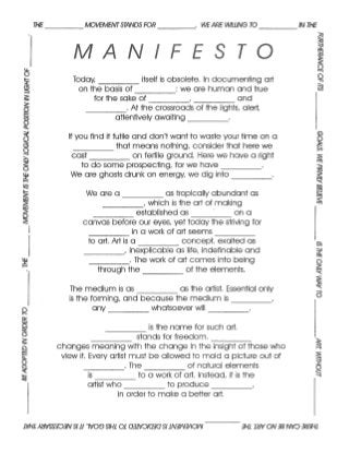 Betancourt, The ____________ Manifesto (1996)