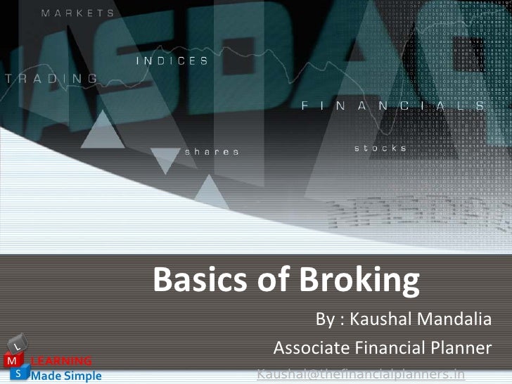 basics of broking