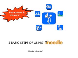 5 BASIC STEPS OF USING
For novices &
masters !
(Moodle 2.0 version)
 