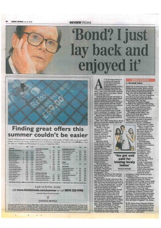 Sunday Express Roger Moore Interview