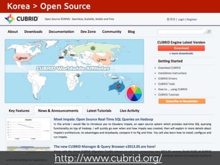 Korea > Open Source

http://www.cubrid.org/

 