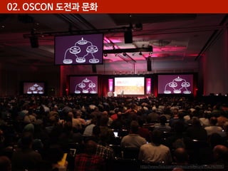 02. OSCON 도전과 문화

http://www.ﬂickr.com/photos/oreillyconf/9363469980

 