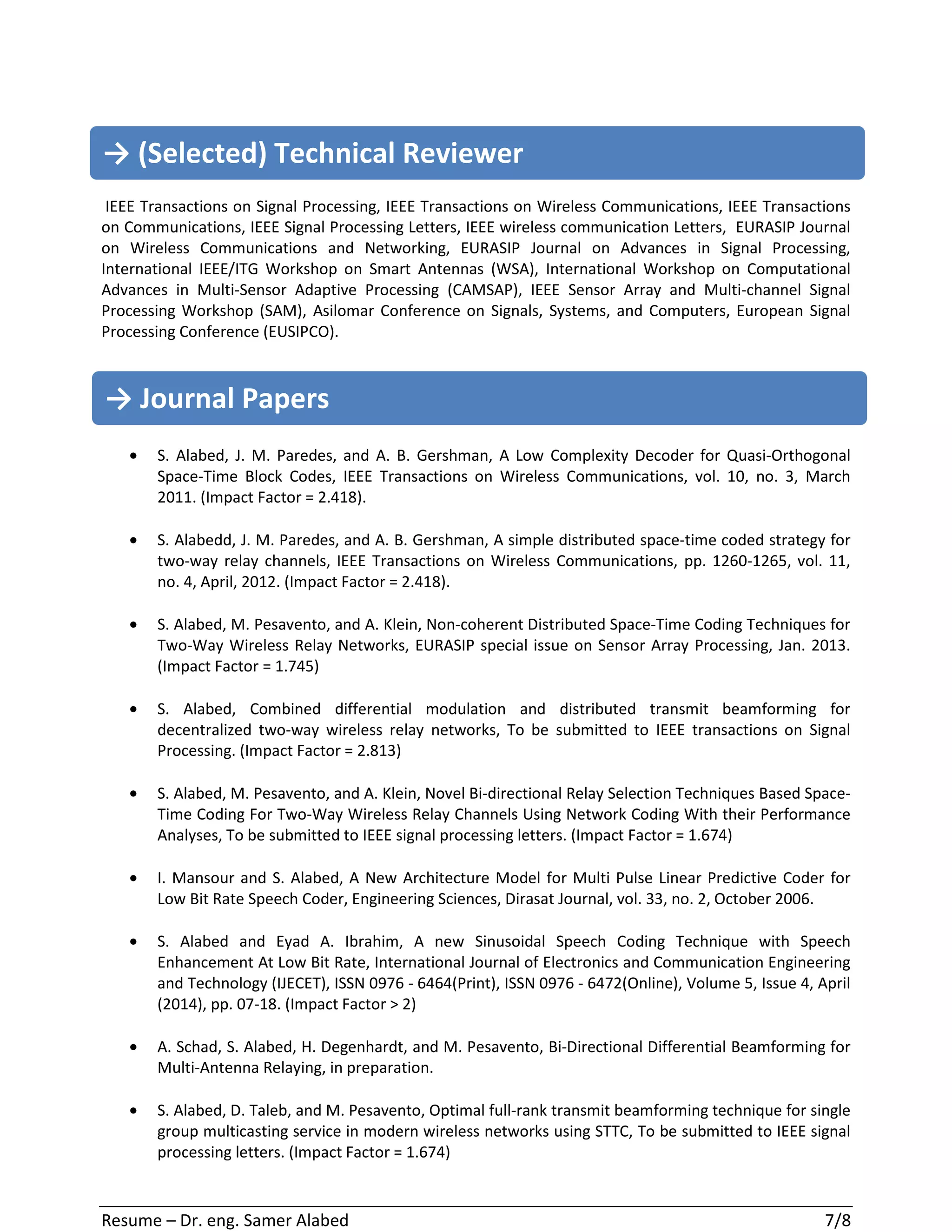 CV_Dr. Samer Alabed_academic_2015 | PDF