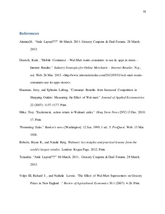 Formal Report On Wal Mart Aisle Arrangement