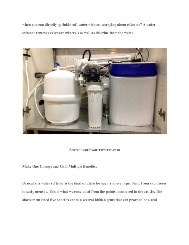 5 benefits of having a water softener