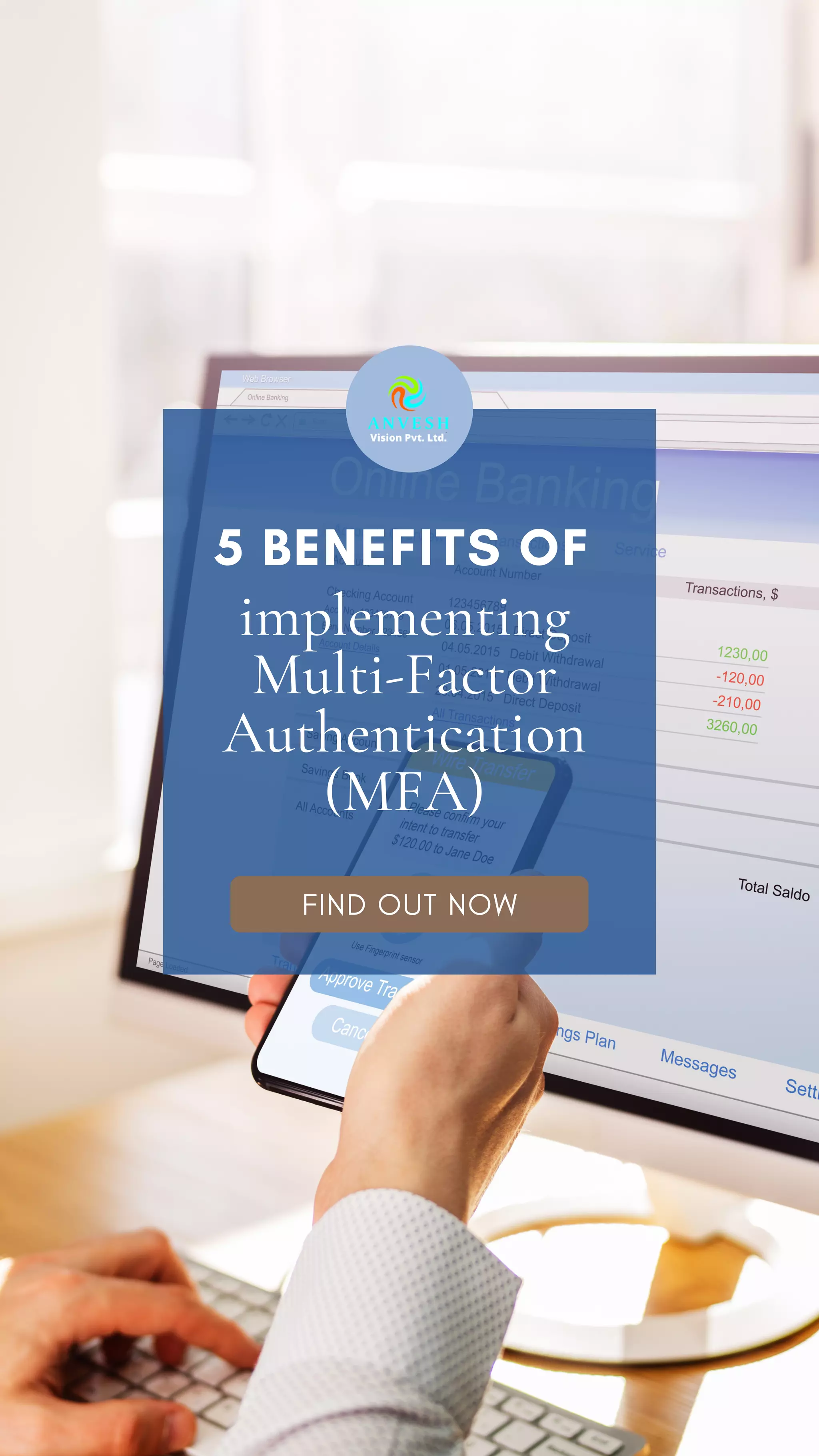 5 BENEFITS OF
implementing
Multi-Factor
Authentication
(MFA)
FIND OUT NOW
 