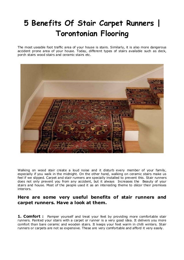 5 Benefits Of Stair Carpet Runners Torontonian Flooring