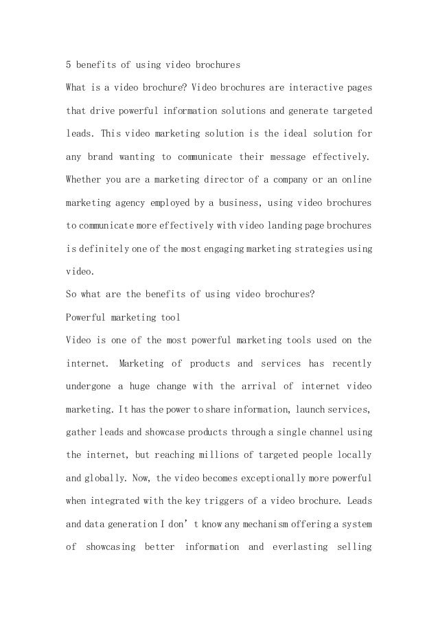 5 benefits of using video brochures 1 638 jpg cb 1371604777 letter of continued interest law school