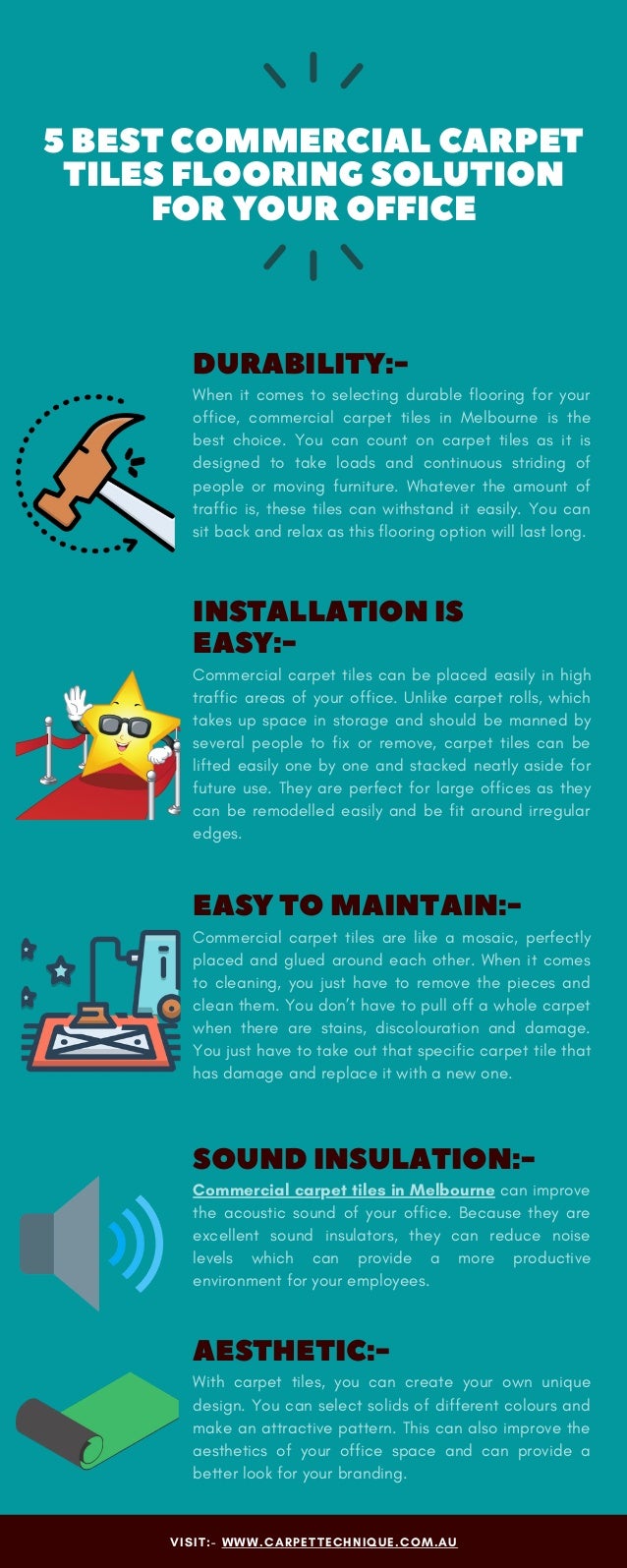 5 Best Commercial Carpet Tiles Flooring Solution for your Office