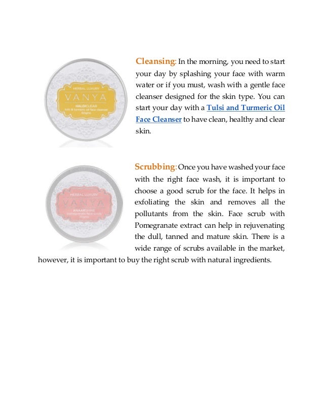 clear skin routine natural