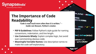 Building a Strong Foundation for Python Development | PPT