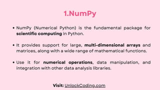 5 Best Python Libraries For Data Analysis | PDF | Graphics Software ...