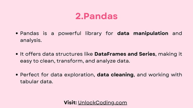 5 Best Python Libraries For Data Analysis | PDF | Graphics Software ...