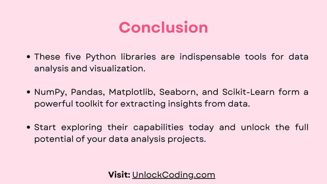 5 Best Python Libraries For Data Analysis | PPT