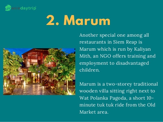 5 Best Restaurants In Siem Reap