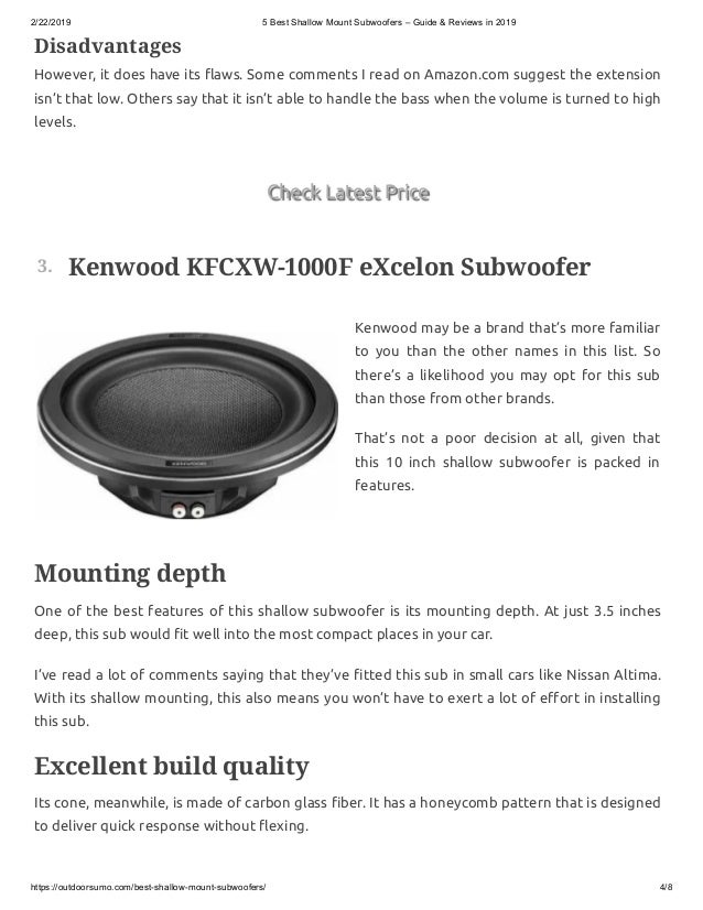 shallow mount subwoofer vs regular best 8 inch shallow mount subwoofer