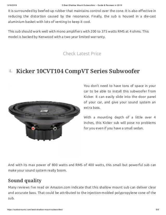 shallow mount subwoofer vs regular best 8 inch shallow mount subwoofer