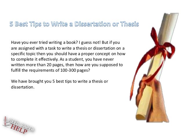 The best dissertation is a done dissertation