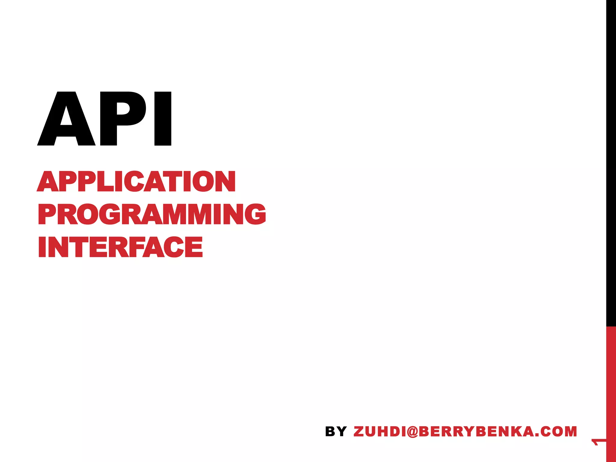 What is an API? | PPTX