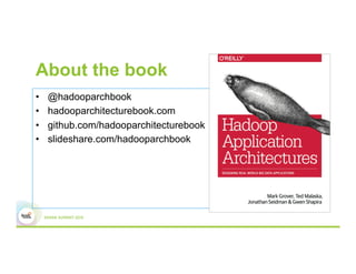 About the book
•  @hadooparchbook
•  hadooparchitecturebook.com
•  github.com/hadooparchitecturebook
•  slideshare.com/hadooparchbook
 