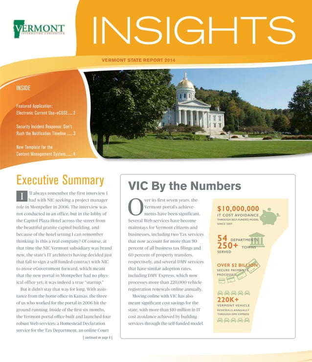 Vermont Information Consortium 2014 Report PDF