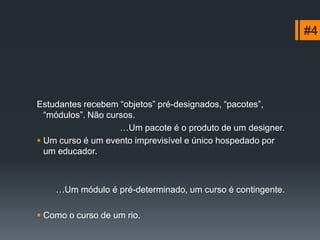 Uma aura de complexidade e mistério é sempre conveniente para criar um grupo de elite dentro da escola de educação virtual.…Nós estamos transferindo os vícios e a burocracia da velha educação para o novo cenário.Bem-vindo ao novo e melhorado inferno virtual de políticas e intrigas.#2
