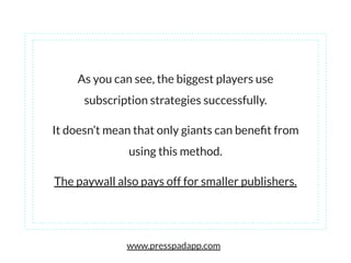 5 interesting subscription models implemented by well-known publishers