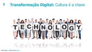 Transformação Digital: Cultura é a chave
#entregaagil #processosdigitais
 