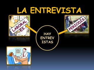 LA ENTREVISTA
HAY
ENTREV
ISTAS
 