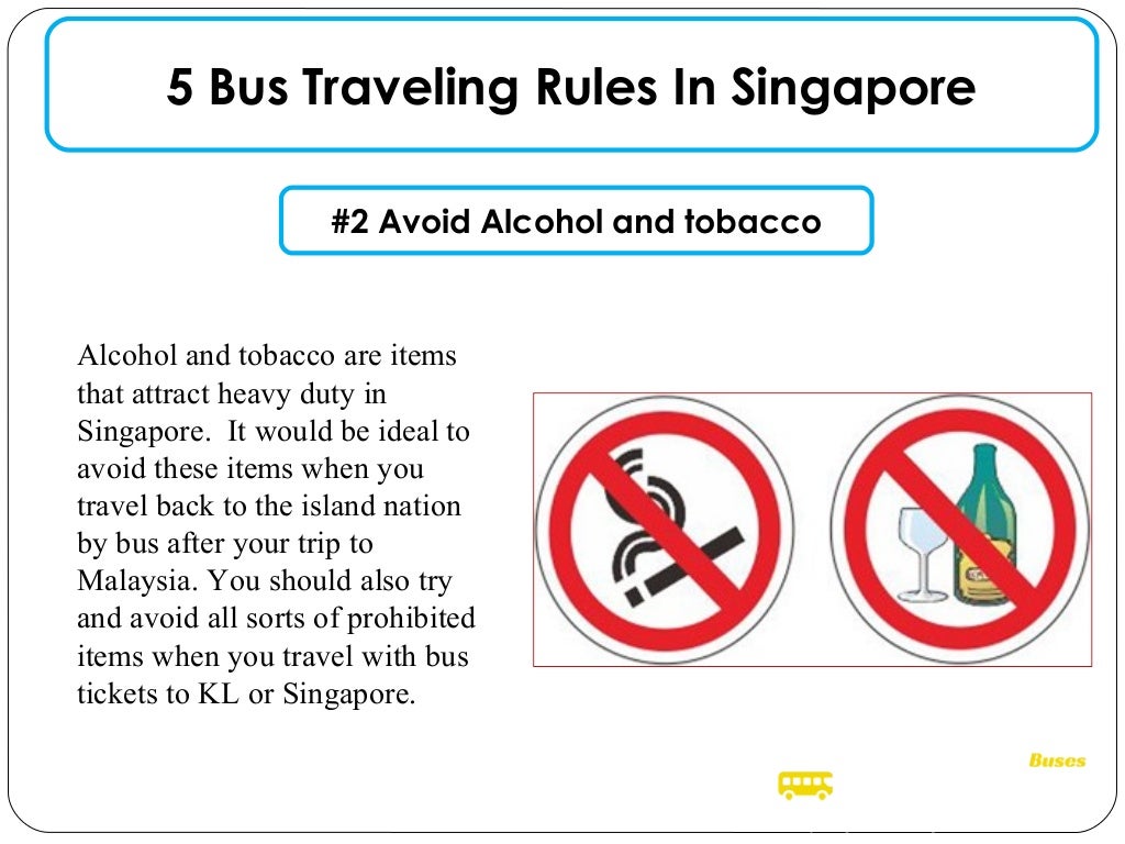 5 bus traveling rules in singapore